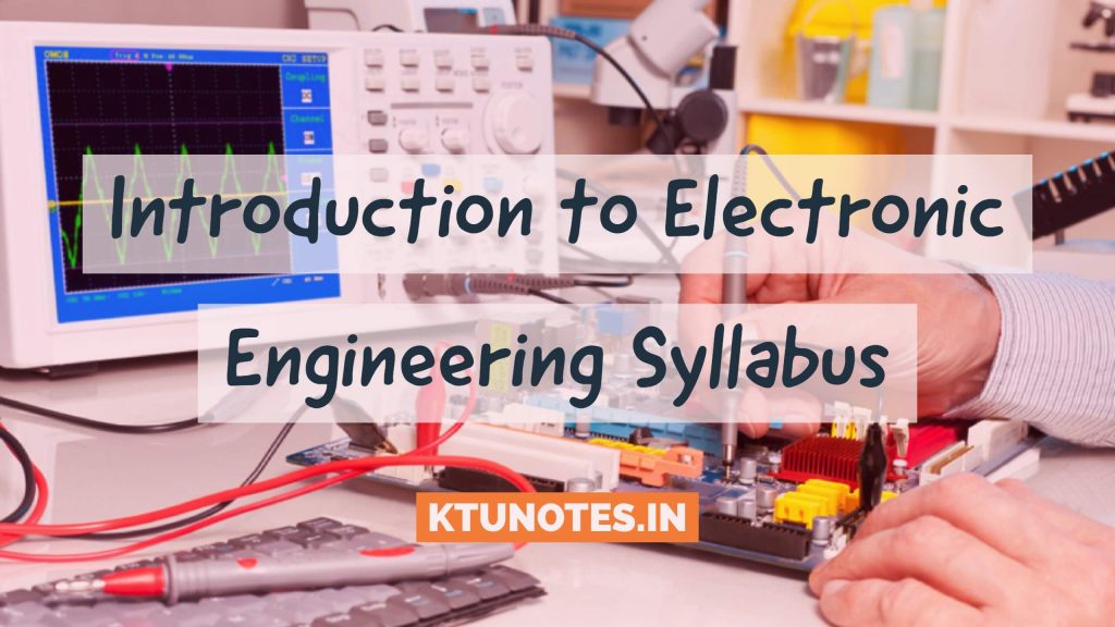 Introduction to Electronic Engineering Syllabus