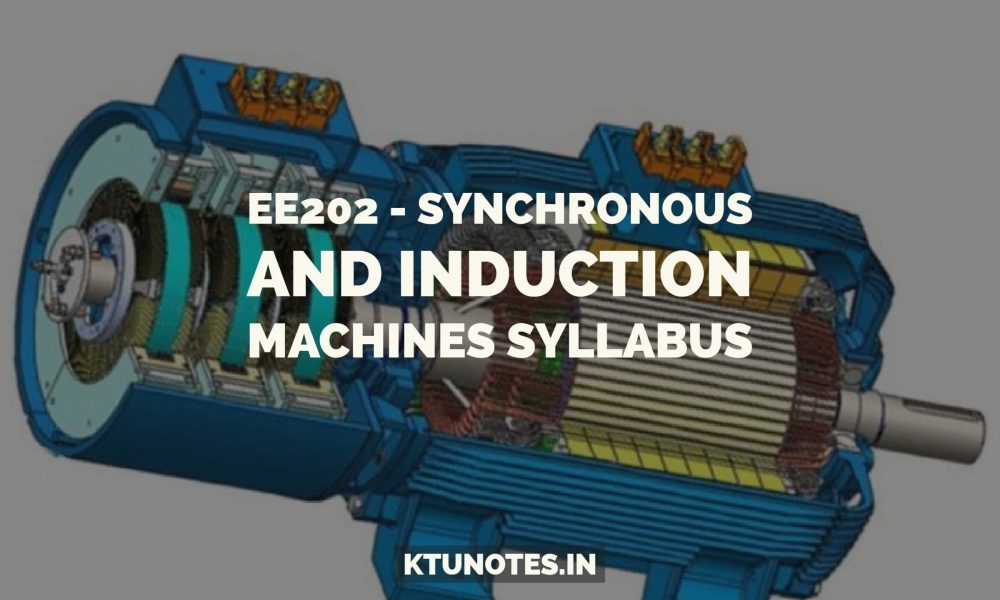 Synchronous And Induction Machines Ktu Notes