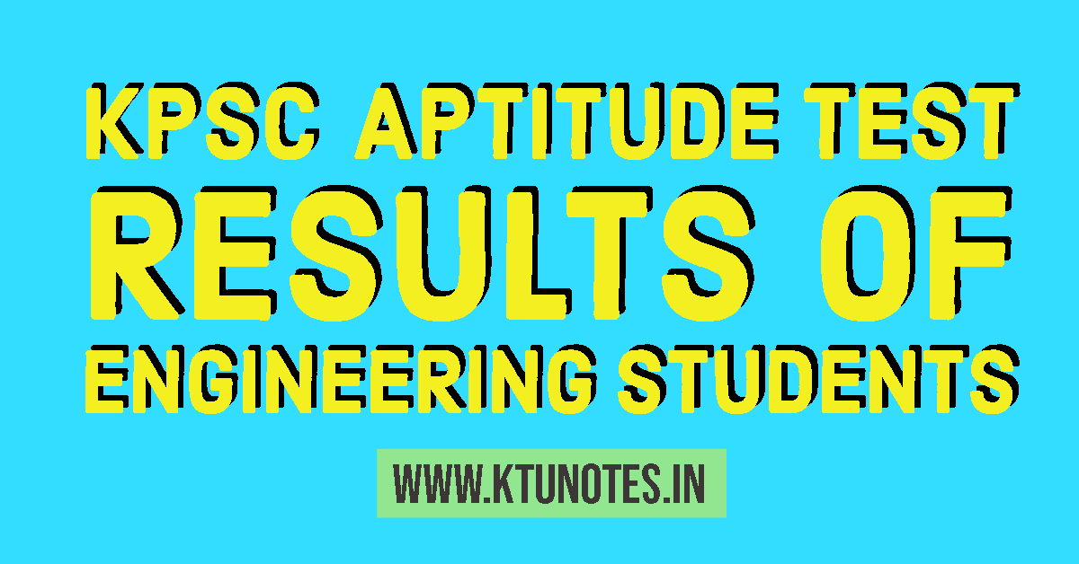 Kpsc Aptitude Test