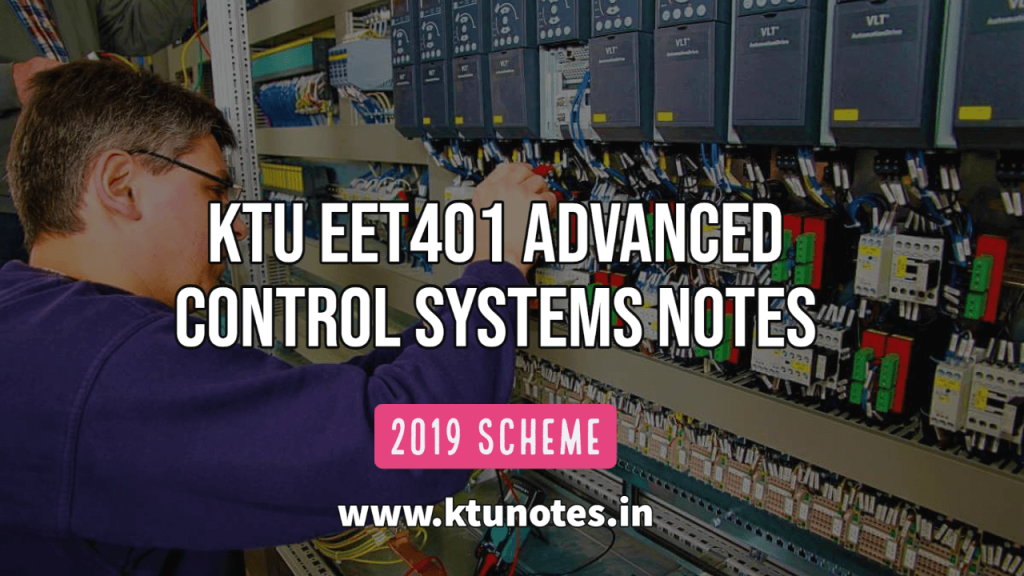 KTU EET401 Advanced Control Systems Notes